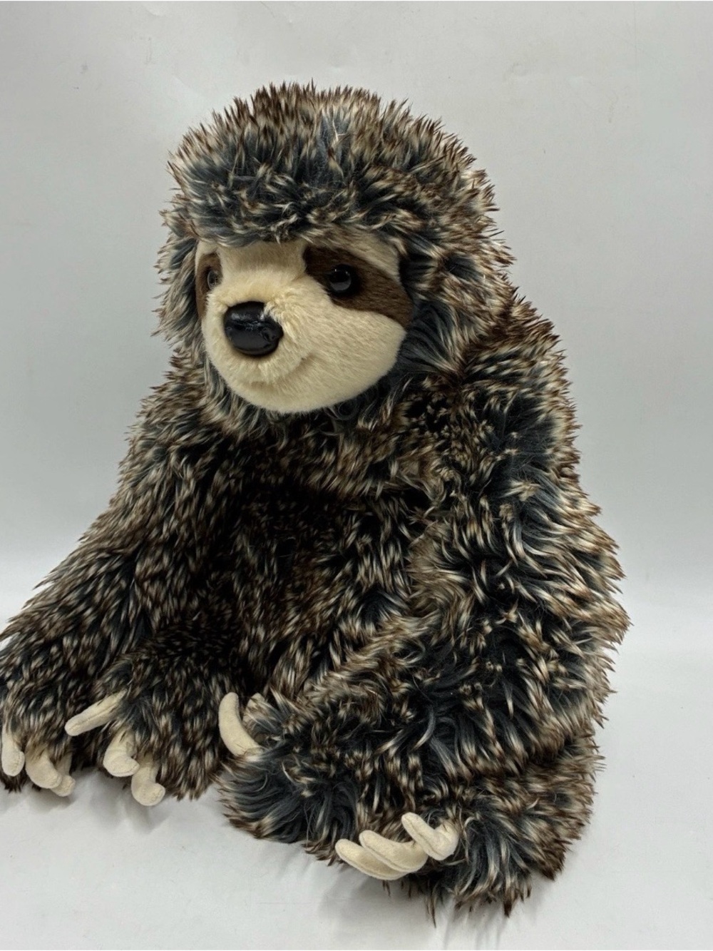 Plush Sloth Stuffed Animal - Brown Faux Fur Cozy Cuddler